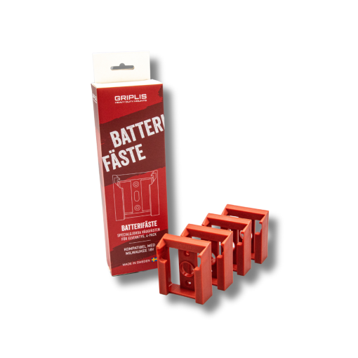 Griplis batterifäste för Milwaukee 18V batterier