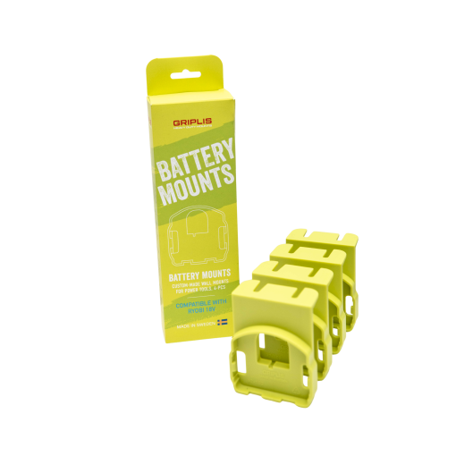 Griplis batterifäste för Ryobi 18V batterier
